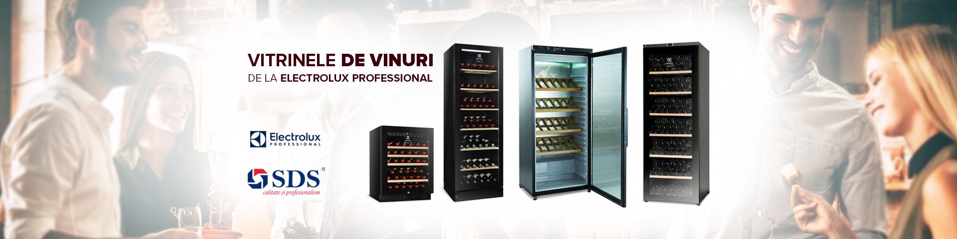 Linia de vitrine pentru vin de la Electrolux Professional