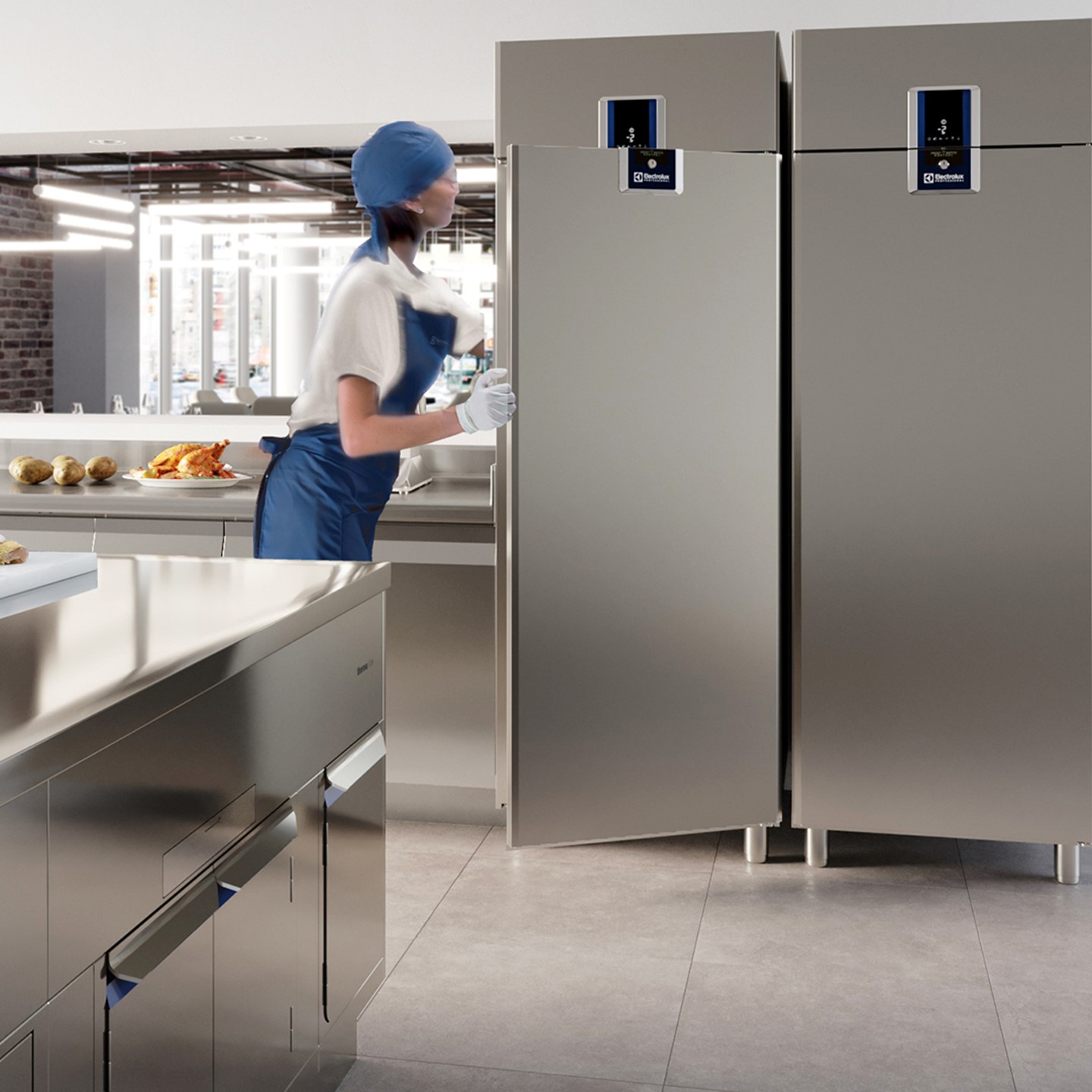 Dulapuri frigorifice intr-o bucatarie profesionala